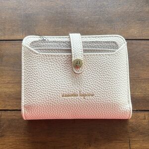 Nanette Lepore Cream Textured Wallet
